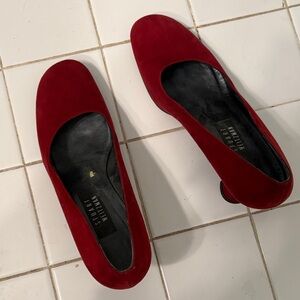 Stuart Weitzman Deep Red Flats